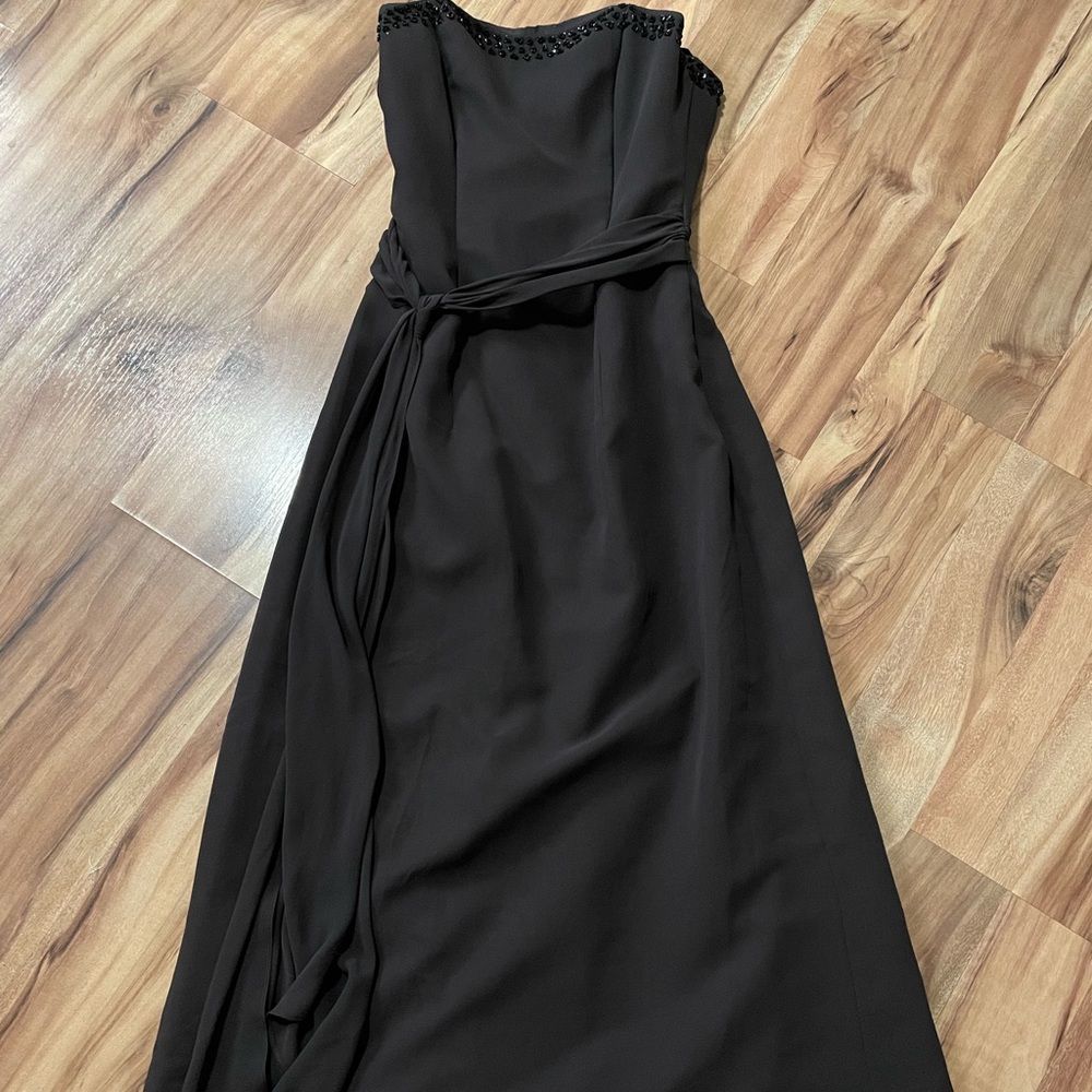 VTG Raylia Designs Chocolate chiffon gown Sz 8